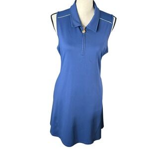 GOLFABELLA WOMEN SIGNATURE‎ GOLF DRESS Blue Size Large